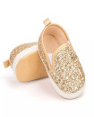 First Walker Sequin High Quality Moccasins Casual Comfortable Soft sole Flat Lazy Loafers baby toddler girl shoes Gold